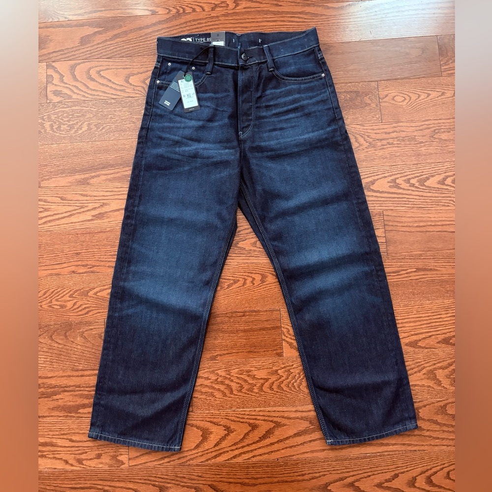 BNWT G-Star RAW Women High Waist boyfriend Indigo Dark Navy color Type 89 Jeans